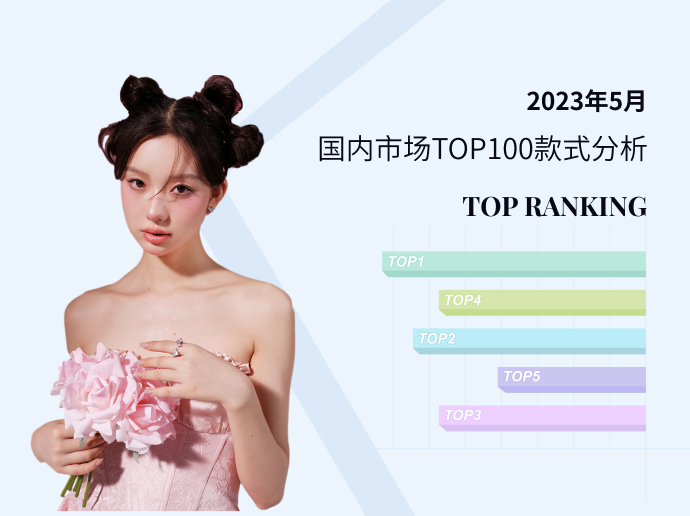 国内材质--2023年5月国内市场TOP100款式分析